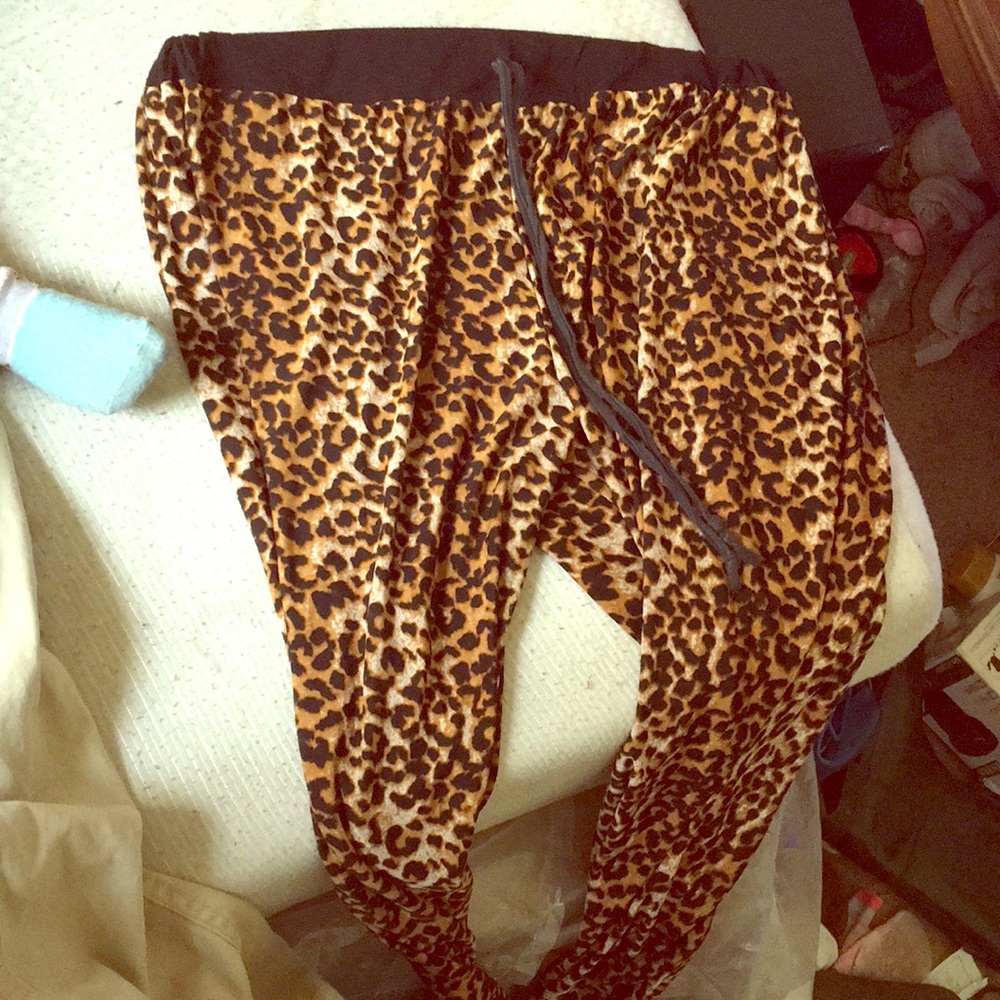 Leopard jeggings